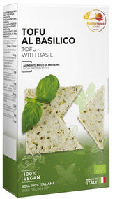 Tofu de albahaca BIO 200 g - MEDITERRANEA